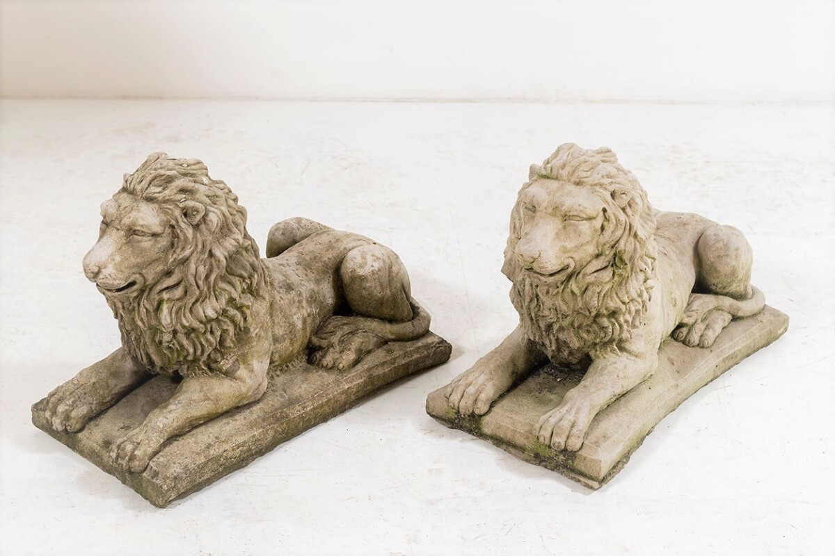 Small Recumbent Lions - Image 4