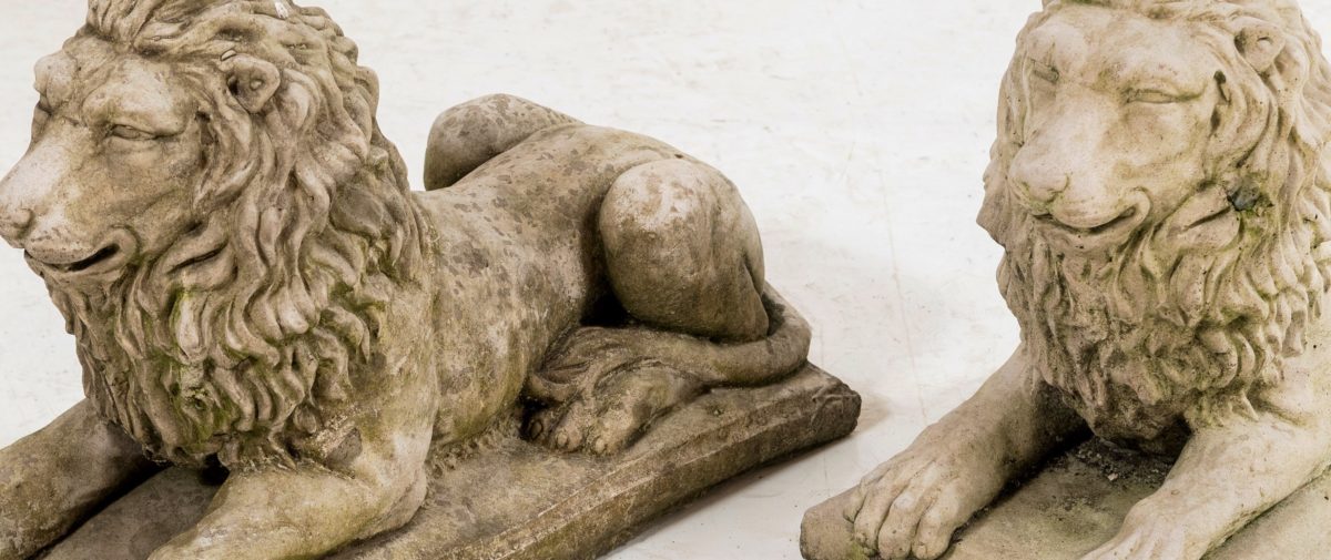 Small Recumbent Lions - Image 8