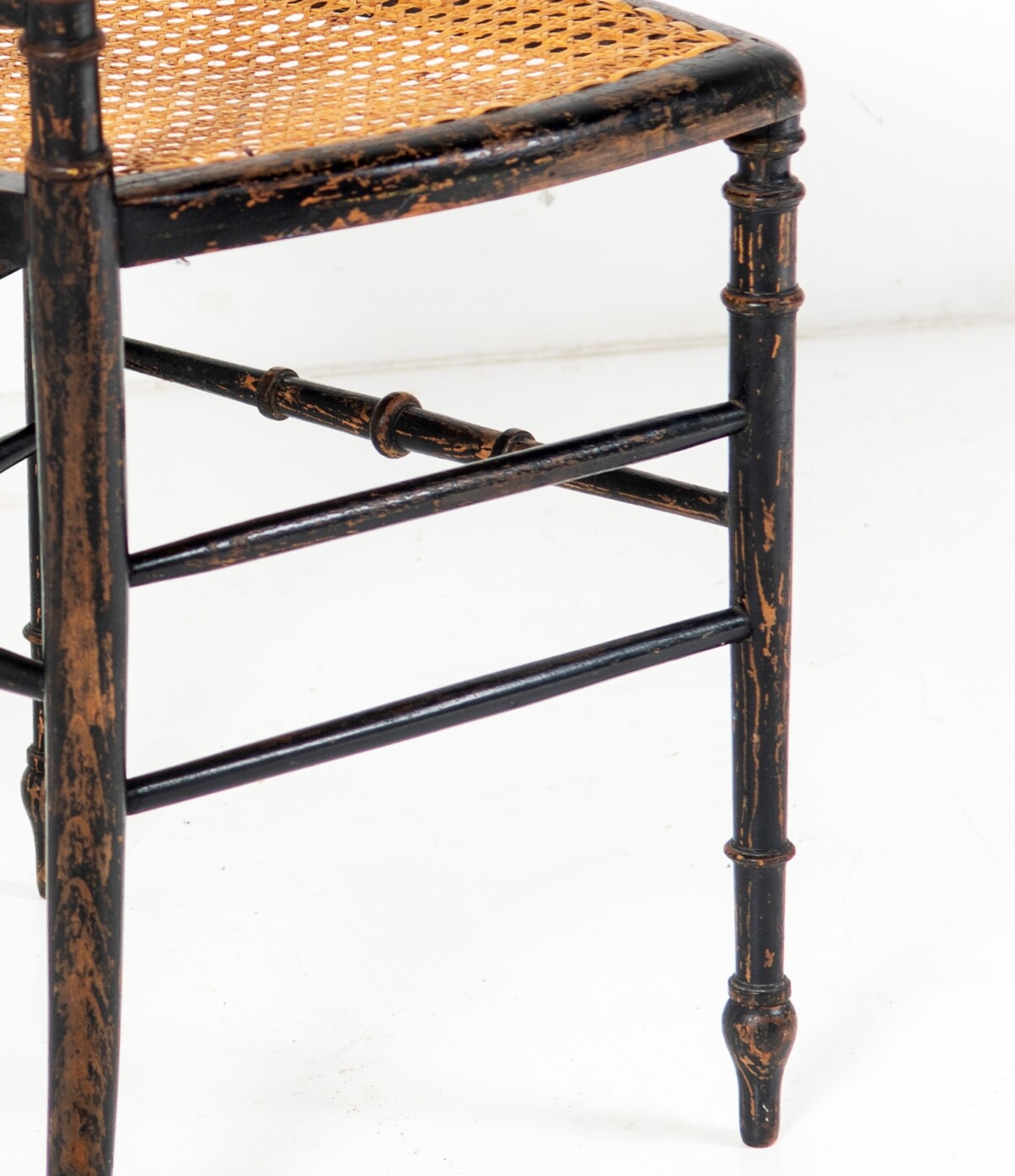 Decorative Ebonised Regency Chair - Image 4