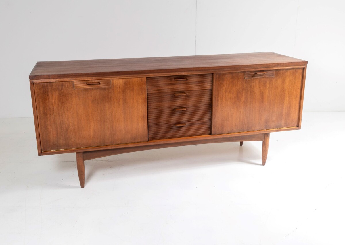 1960s Mid Century Teak Sideboard Credenza designed by Arthur Edwards for White & Newton