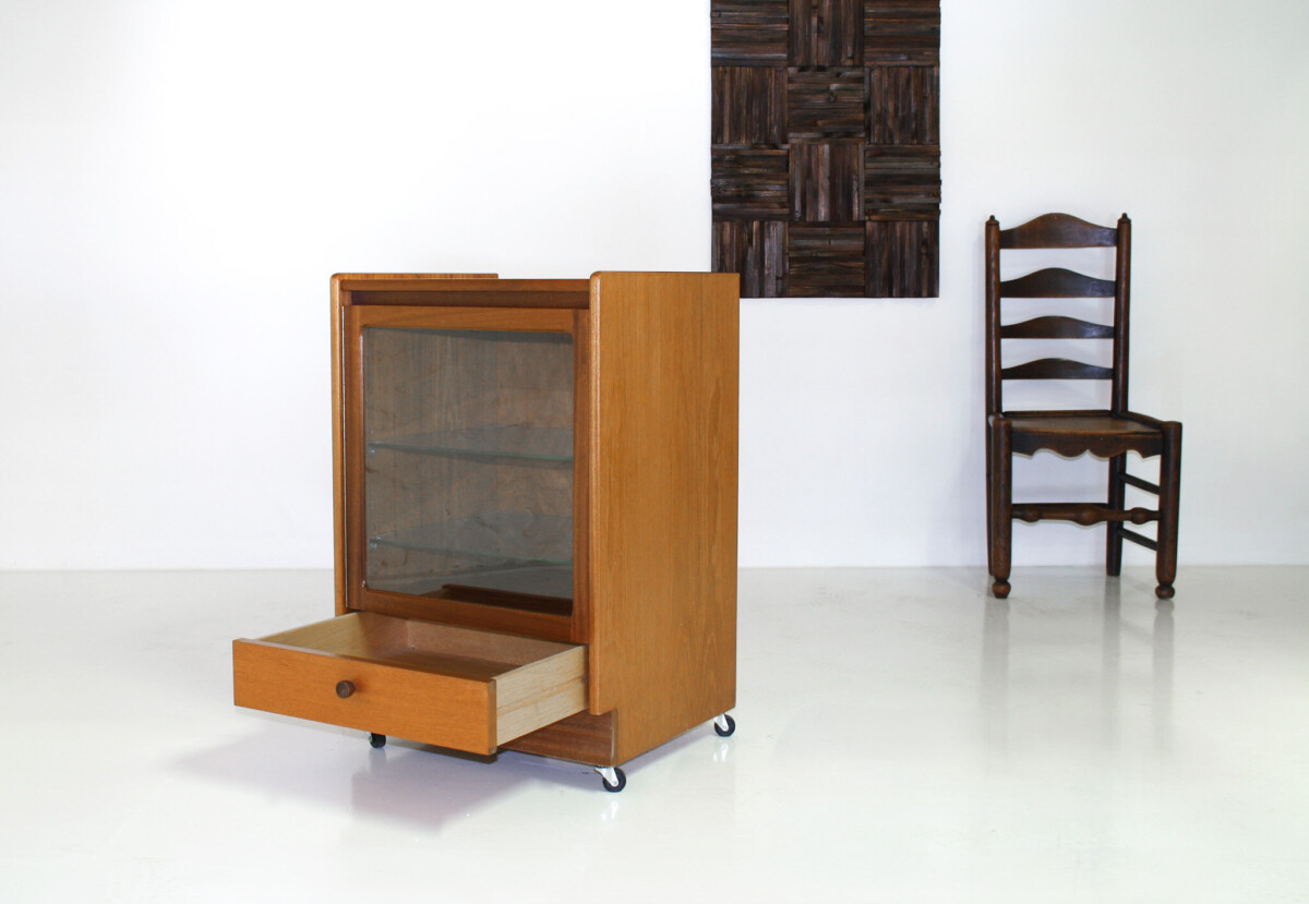 1970s Mid Century Teak HiFi Cabinet Vinyl Record Player Unit by Knoll - Image 9