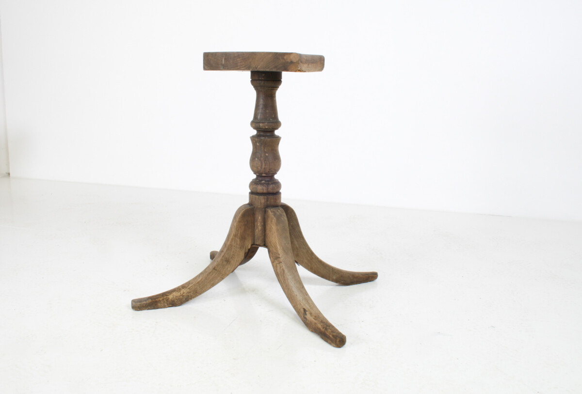 French Oak Plinth Pedastal Table, Decorative Plant Stand or Sculpture Display - Image 3