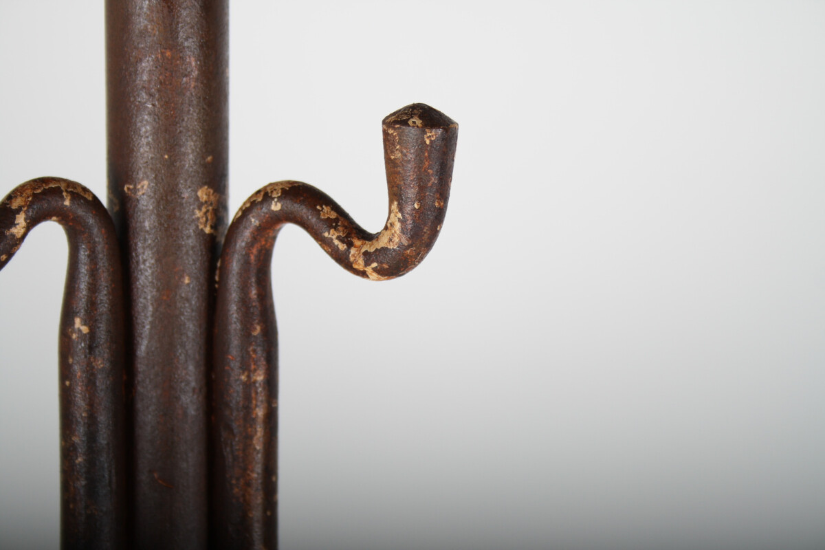 A 19th Century Blacksmith Made Wrought Iron Hat, Coat & Umbrella Stand - Image 12