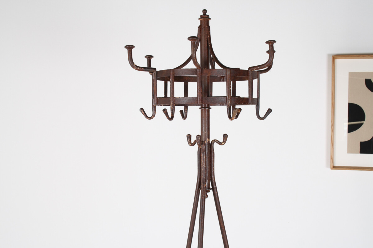 A 19th Century Blacksmith Made Wrought Iron Hat, Coat & Umbrella Stand - Image 17