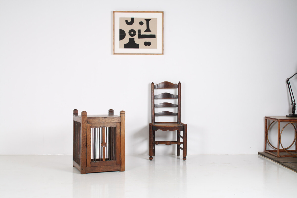 Unusual 19th Century Oak Side Table with Book Storage Cupboard - Image 17