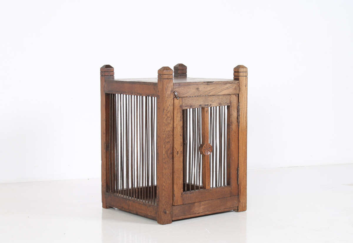 Unusual 19th Century Oak Side Table with Book Storage Cupboard - Image 14