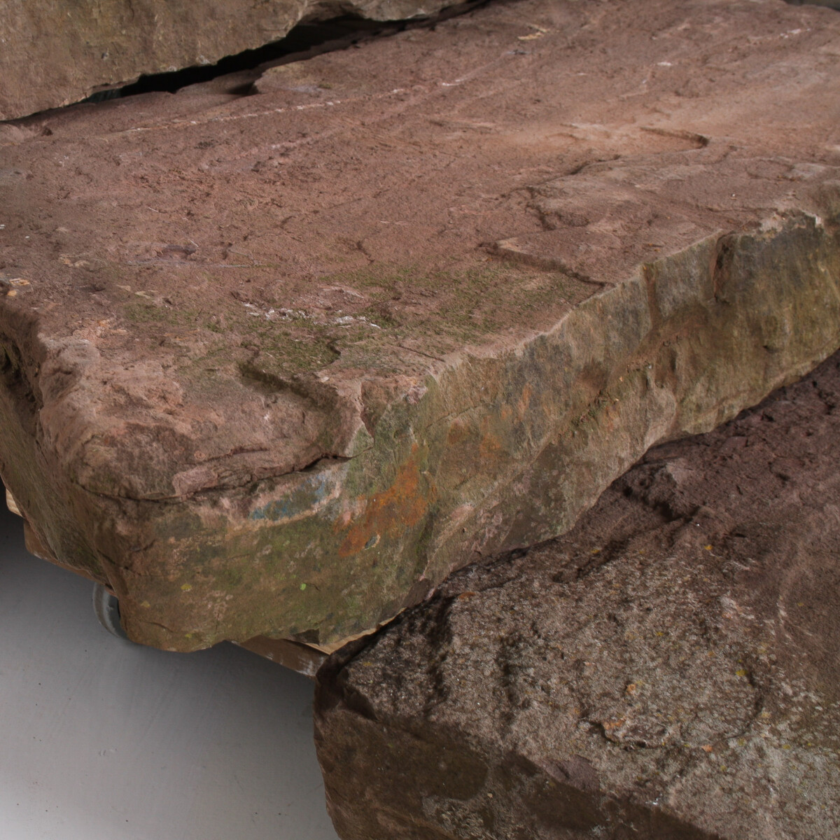 Reclaimed Red Sandstone Garden Steps Monolith Garden Feature or Stepping Stones - Image 4