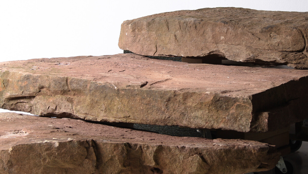 Reclaimed Red Sandstone Garden Steps Monolith Garden Feature or Stepping Stones - Image 2