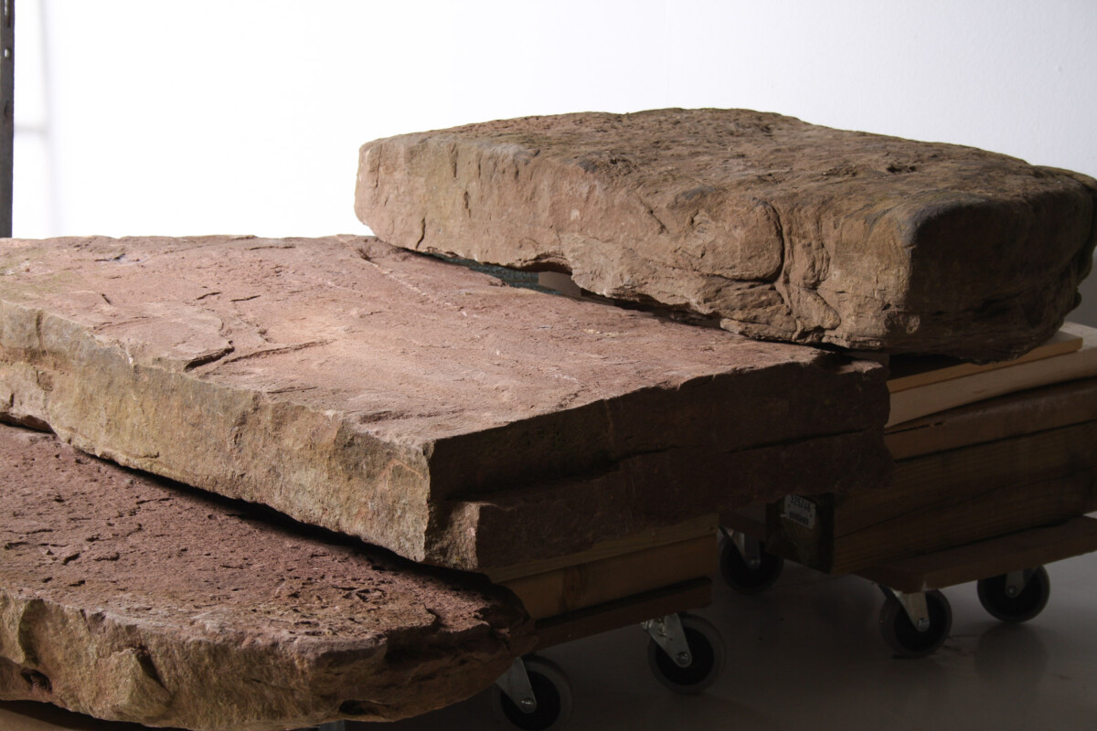 Reclaimed Red Sandstone Garden Steps Monolith Garden Feature or Stepping Stones - Image 10