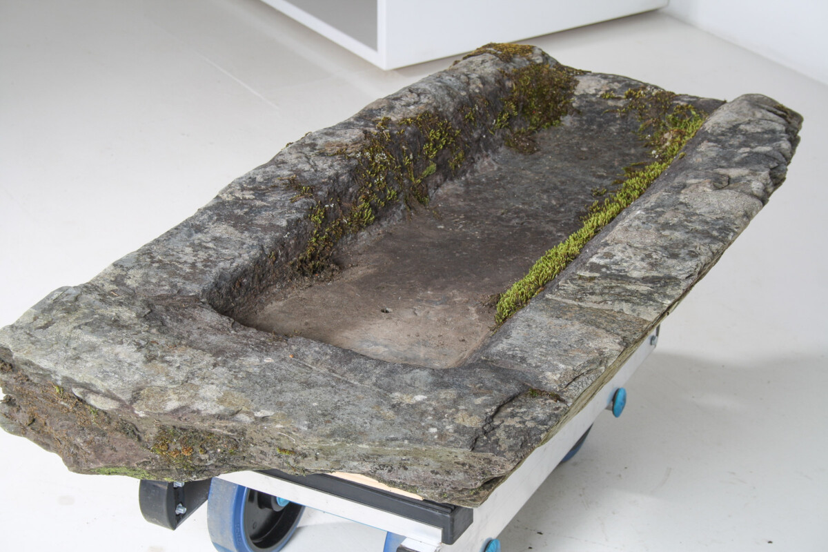 Large 17th Century Stone Trough Garden Feature Weathered Moss Bonsai Carved Stone - Image 9