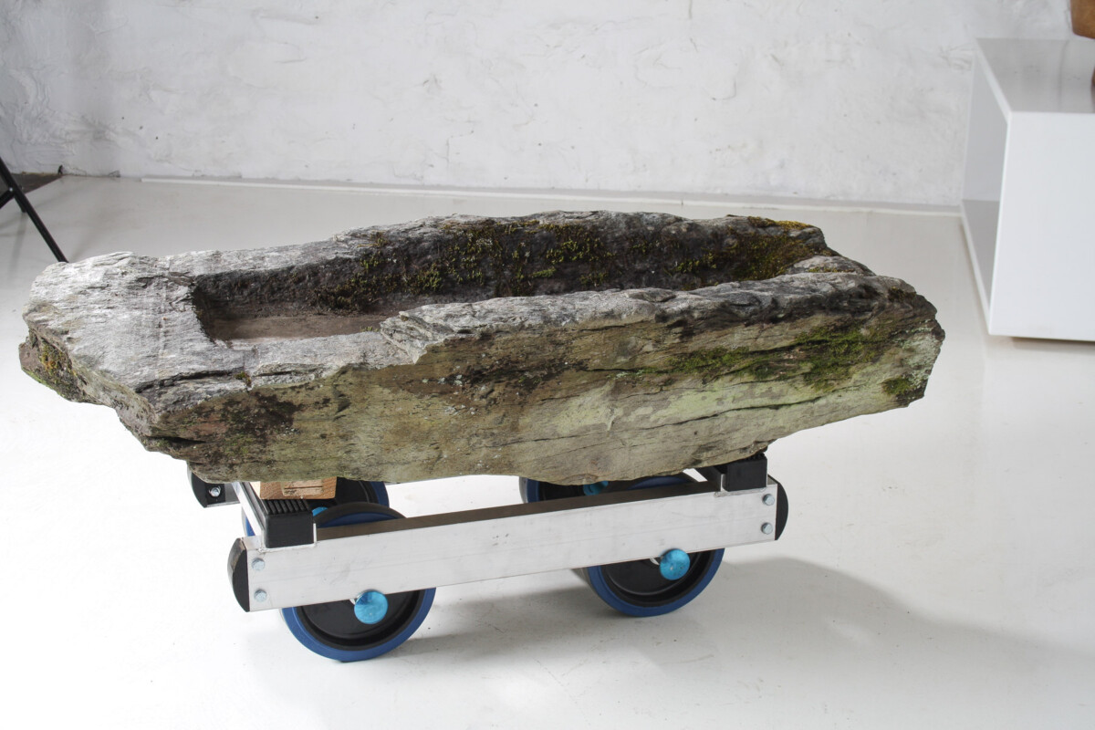 Large 17th Century Stone Trough Garden Feature Weathered Moss Bonsai Carved Stone - Image 8