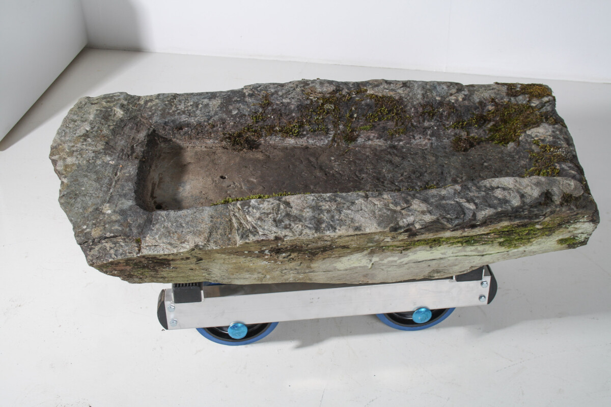 Large 17th Century Stone Trough Garden Feature Weathered Moss Bonsai Carved Stone - Image 6