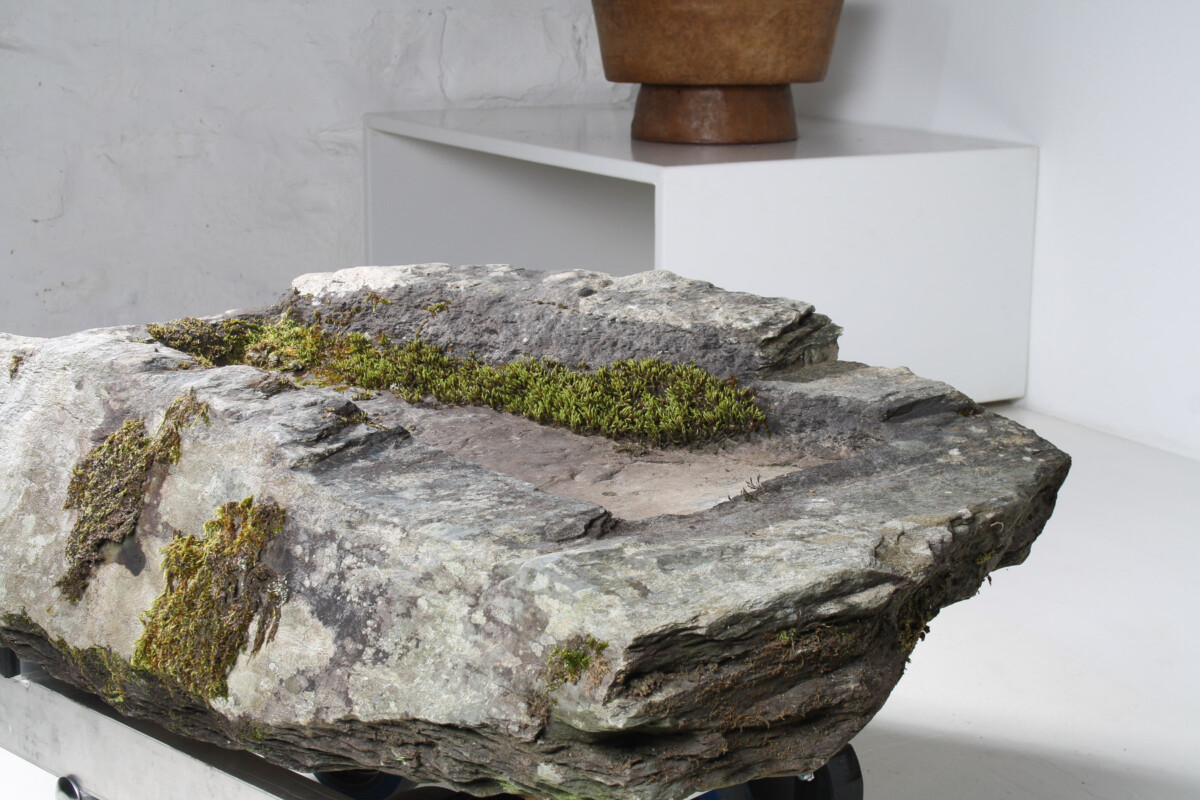 Large 17th Century Stone Trough Garden Feature Weathered Moss Bonsai Carved Stone - Image 13