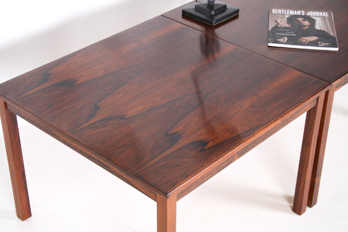 A Pair of 1960/70s Mid Century Modern Danish Rosewood Square Coffee Tables - Image 3