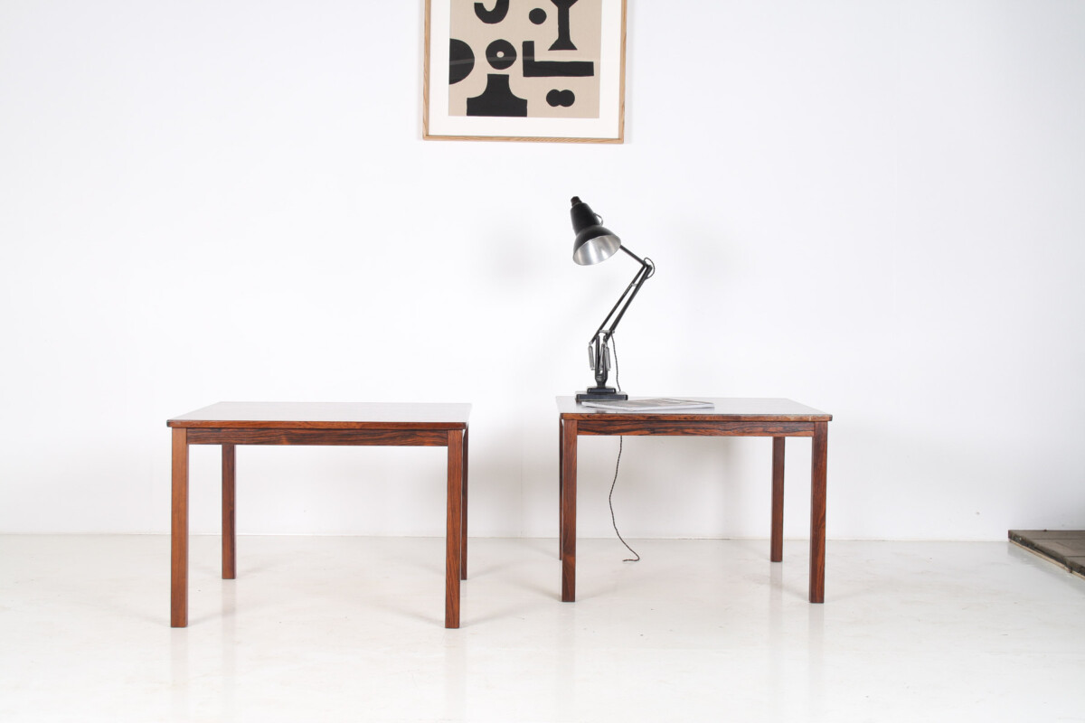 A Pair of 1960/70s Mid Century Modern Danish Rosewood Square Coffee Tables - Image 6